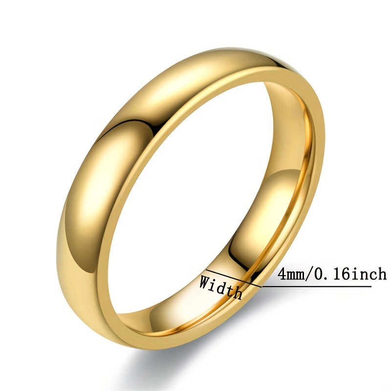 18K Plated Stainless Steel Women's Promise Ring All Season Gift